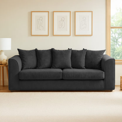 Casper Chenille Fabric Sofa Set