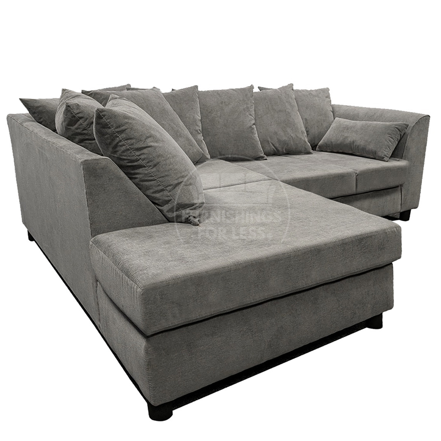 Casper Chenille Fabric Corner Sofa