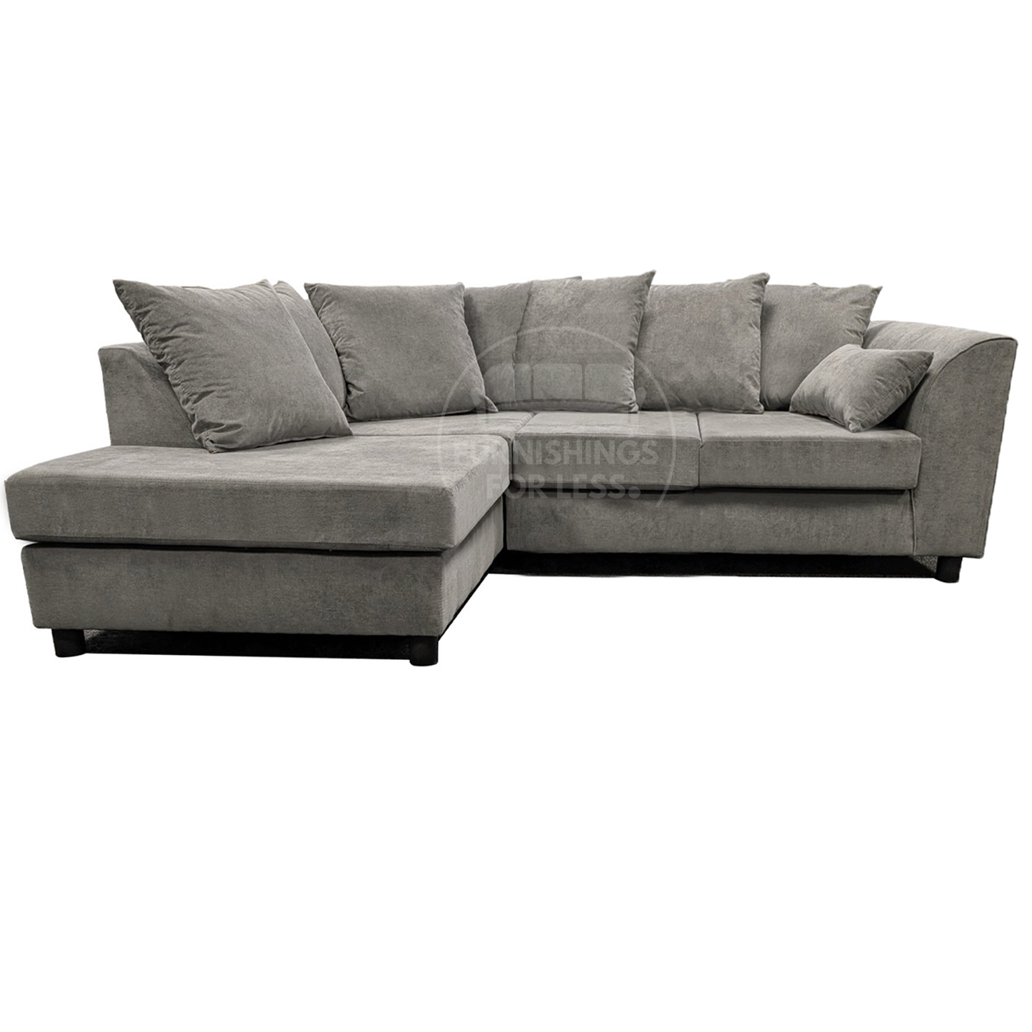 Casper Chenille Fabric Corner Sofa