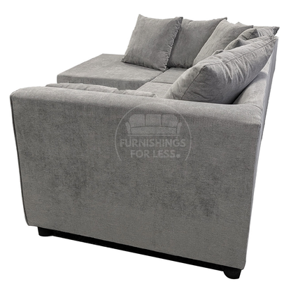 Casper Chenille Fabric Corner Sofa