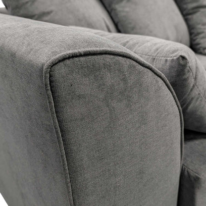 Casper Chenille Fabric 3 Seater Sofa