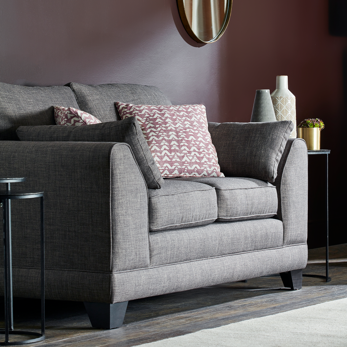 Hilliard Fullback Fabric 2 Seater Sofa