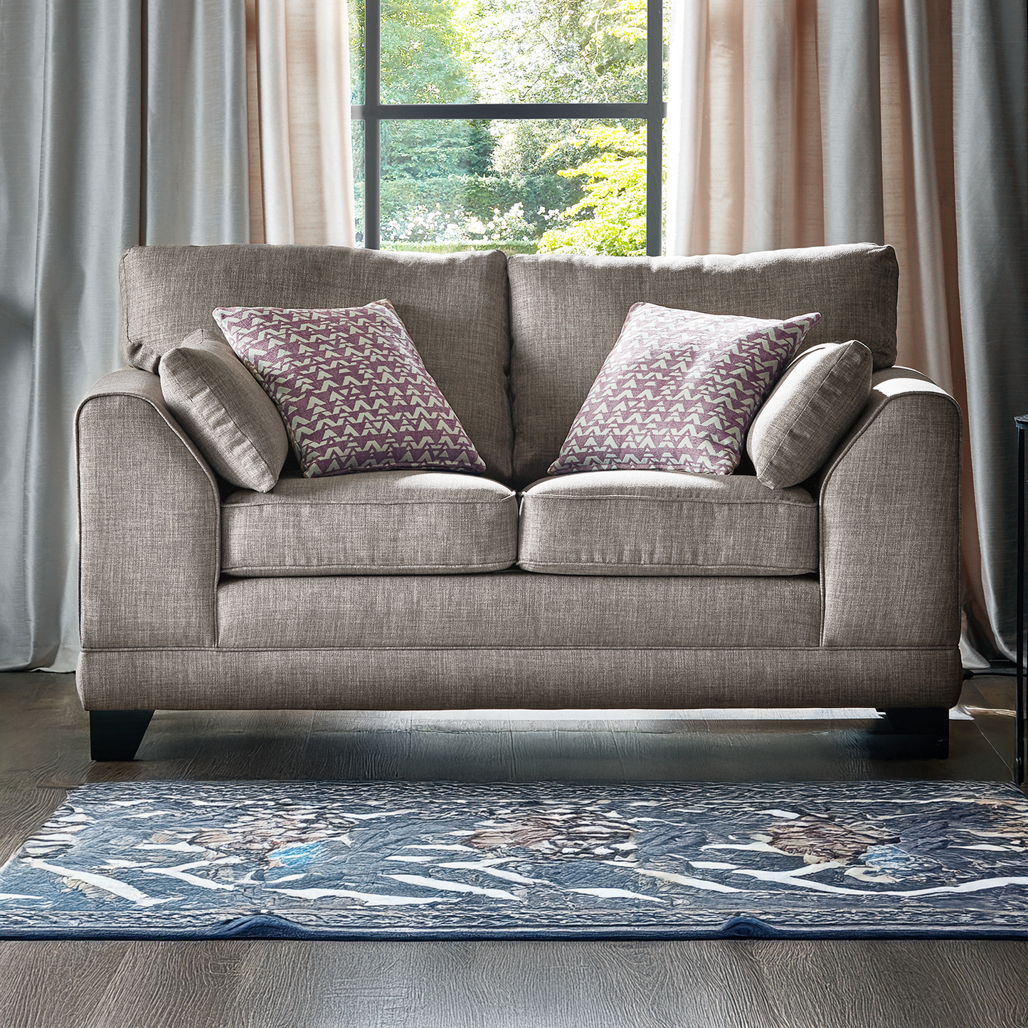 Hilliard Fullback Fabric 2 Seater Sofa