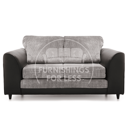 Luca Mixed Fabric 2 Seater - Full Back