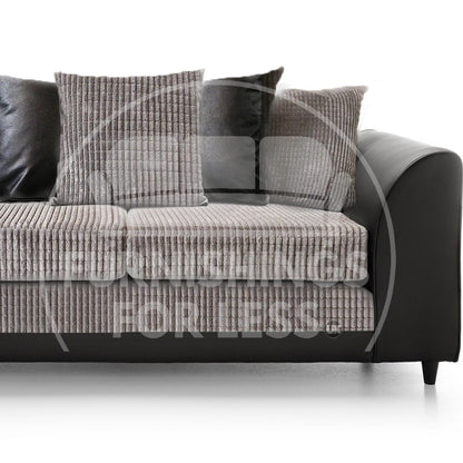 Luca Mixed Fabric 3 Seater Sofa - Scatter Back - 3