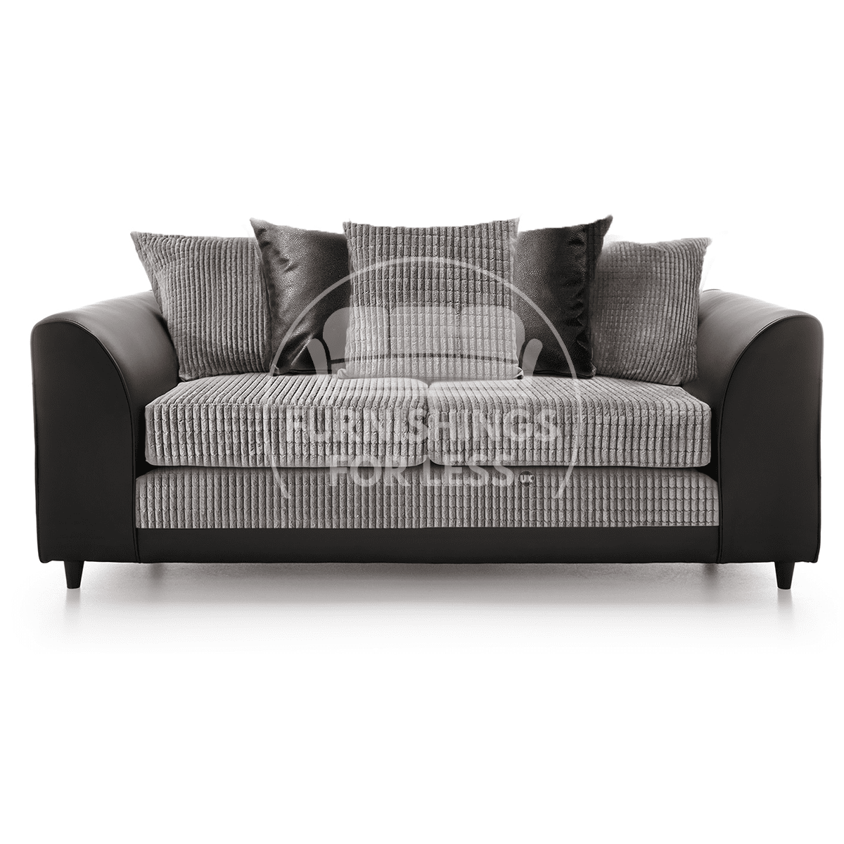 Luca Mixed Fabric 3 Seater Sofa Scatter Back | Furnishings For Less UK