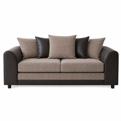 Luca Mixed Fabric Sofa Suite - Scatter Back