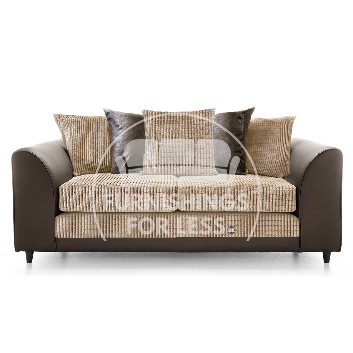 Luca Mixed Fabric 3 Seater Sofa - Scatter Back