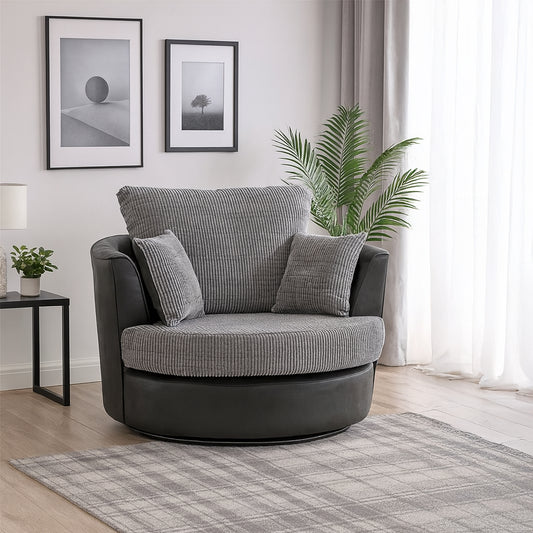 Luca Fabric Swivel Chair