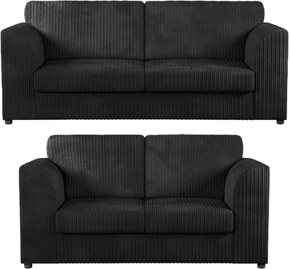 Luxor Full Jumbo 3 + 2 Seater Sofa Set – Full Back