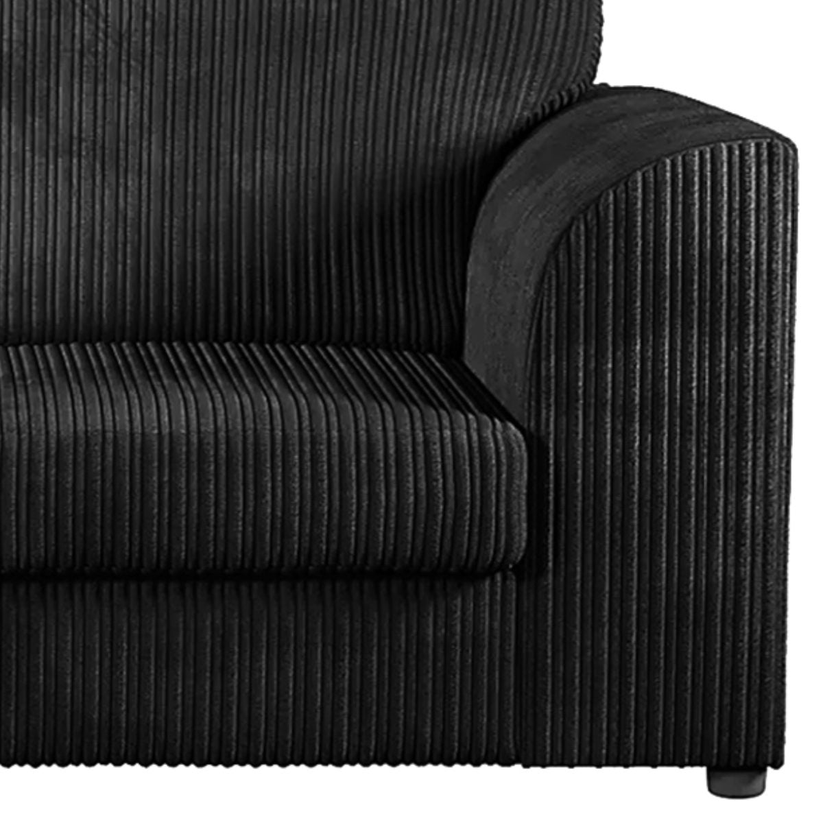 Luxor Full Cord Fabric 5 Seater Corner Sofa Full Back - 10