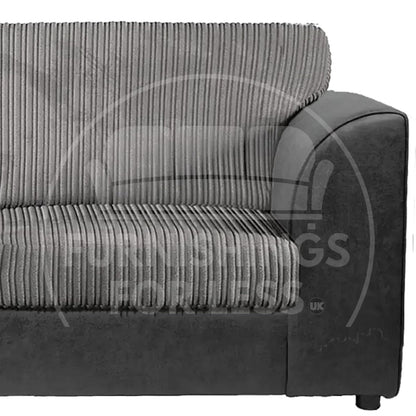 Luxor Full Jumbo Cord 2 Seater and 2 x Armchairs - Full Back - 3