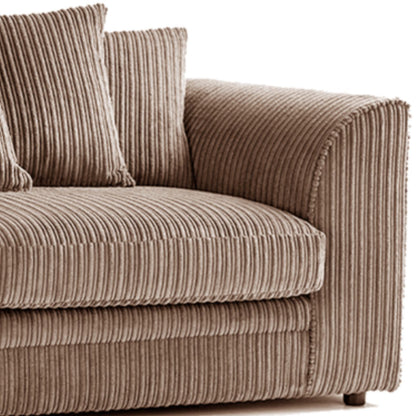 Luxor Full Jumbo Cord 3 Seater and 2 x Armchairs - Scatter Back - 7