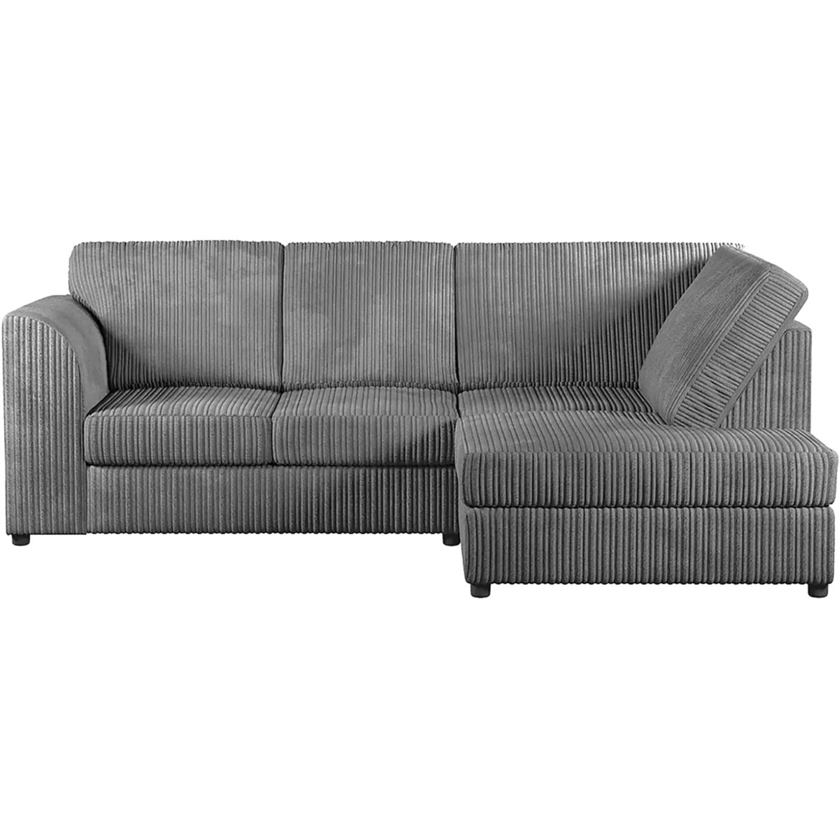 Luxor Full Cord Fabric 4 Seater Corner Sofa Full Back