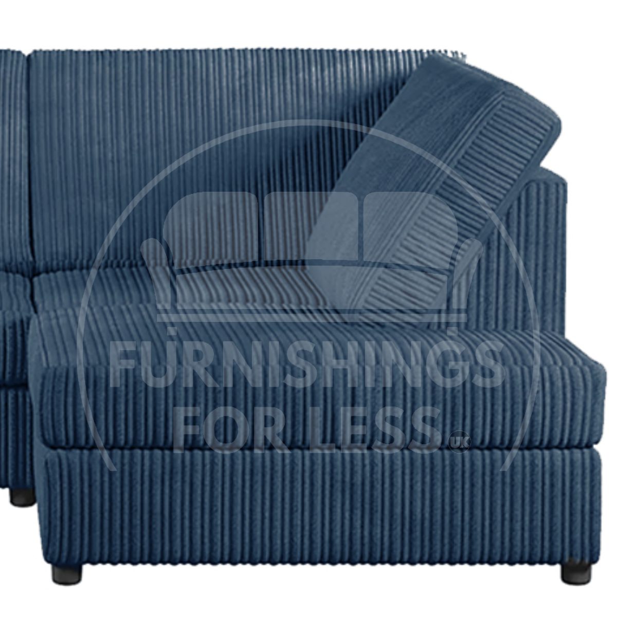 Luxor Full Cord Fabric 4 Seater Corner Sofa Full Back - 4