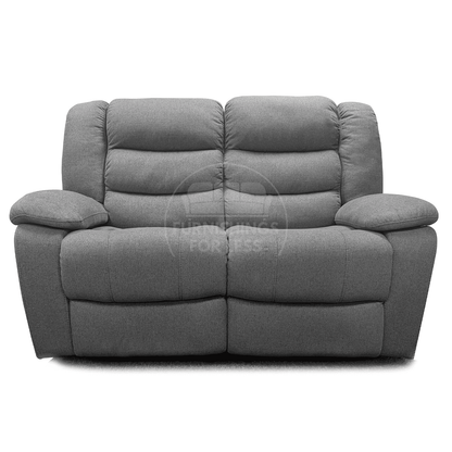 Manhattan Full Fabric Reclining Sofa Suite 3 + 2 - Grey - 3