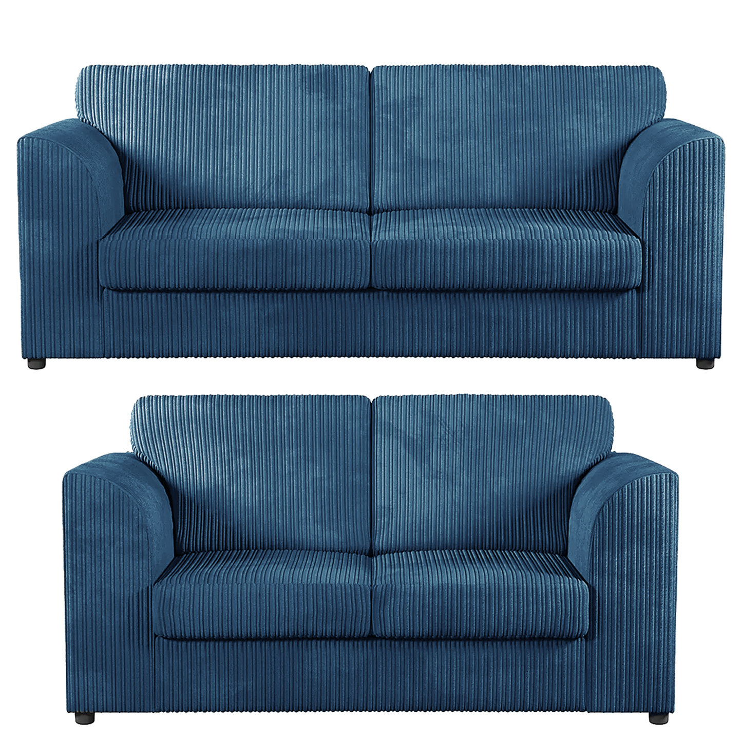 Luxor Full Jumbo 3 + 2 Seater Sofa Set – Full Back