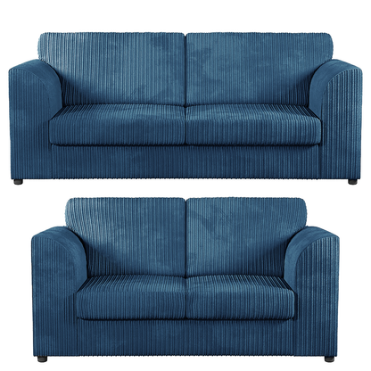 Luxor Full Jumbo 3 + 2 Seater Sofa Set – Full Back