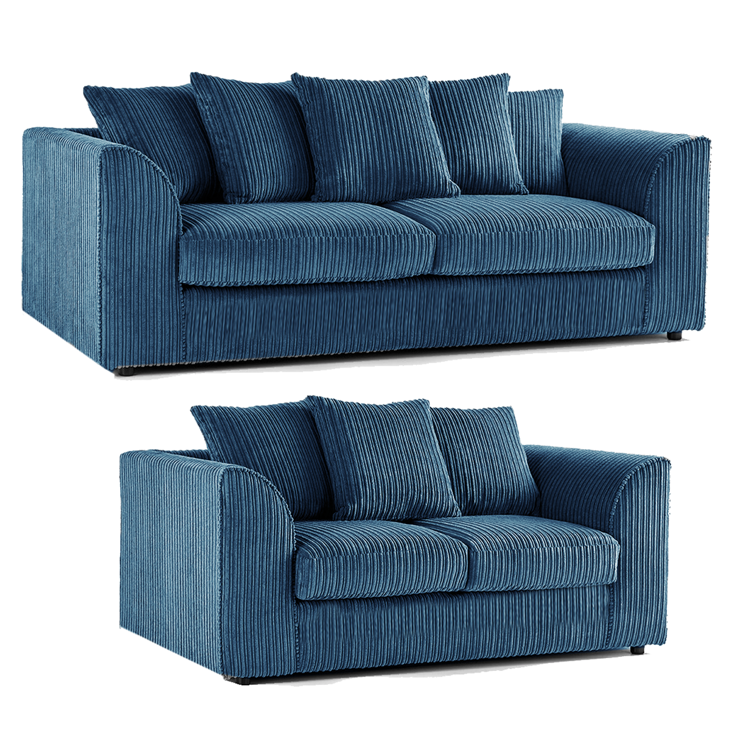 Luxor Full Jumbo 3 + 2 Seater Sofa Set - Scatter Back