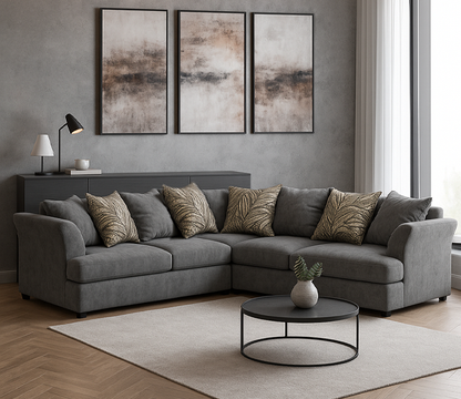 Mellors Chenille 5 Seater Corner Sofa