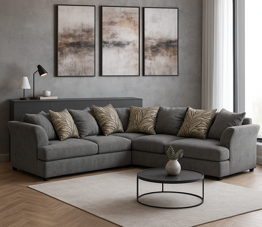 Mellors Chenille 5 Seater Corner Sofa
