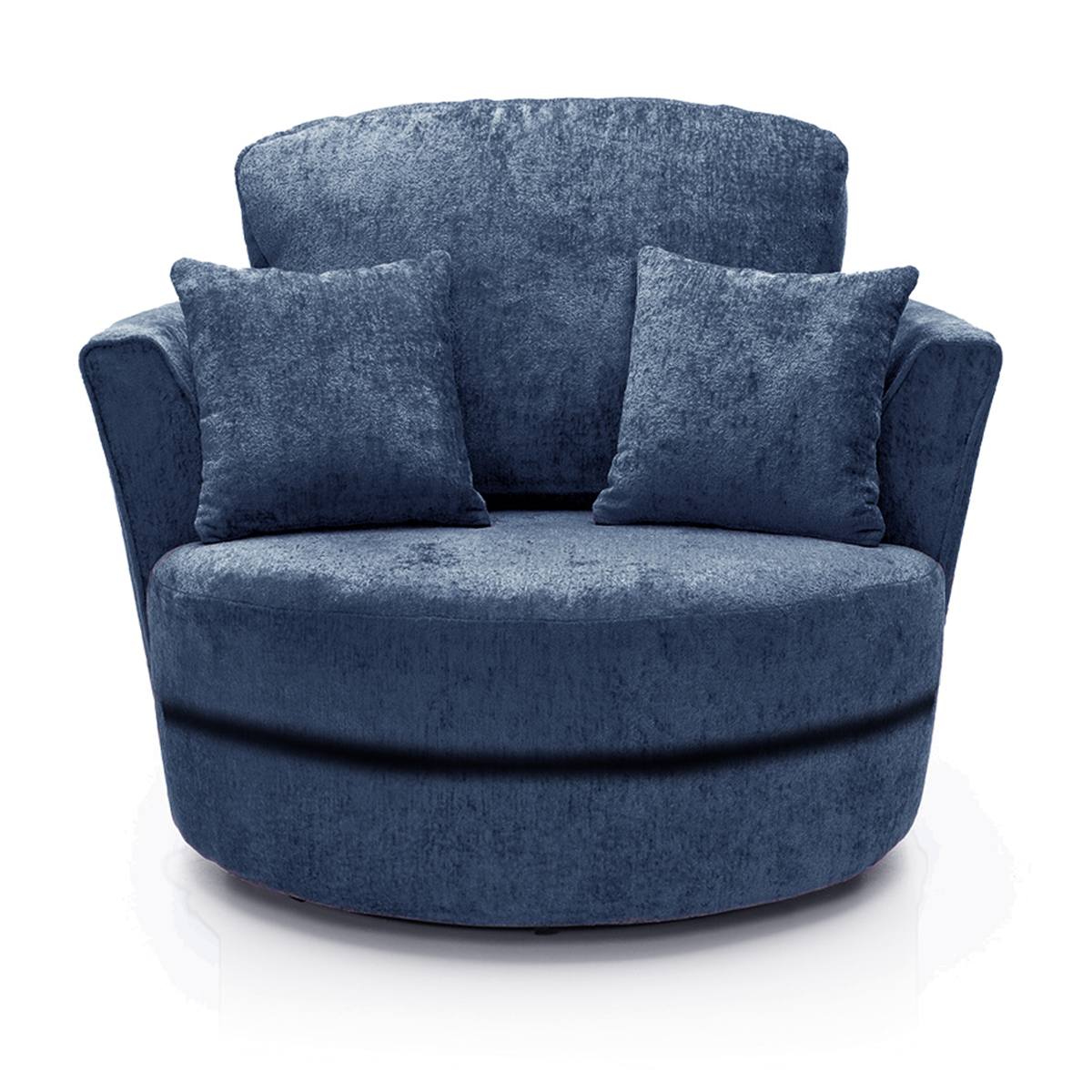 Monaco Chenille Fabric Swivel Chair