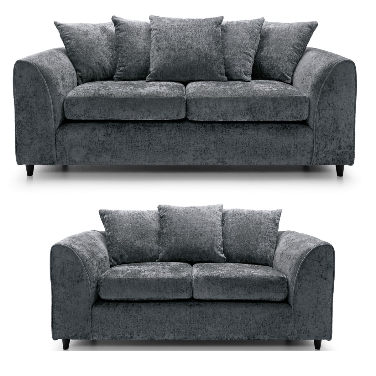 Monaco Chenille Fabric Sofa Suite