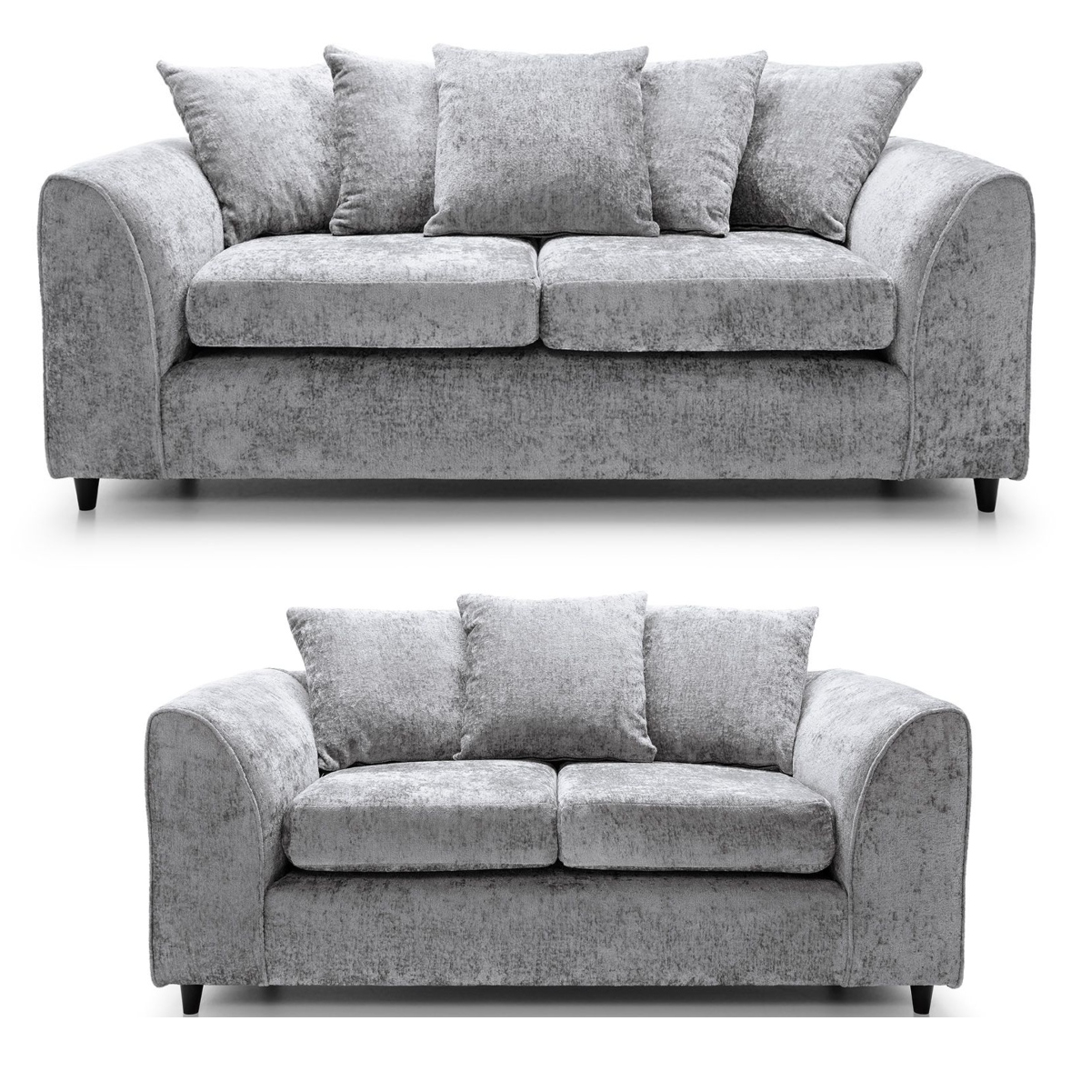 Monaco Chenille Fabric Sofa Suite