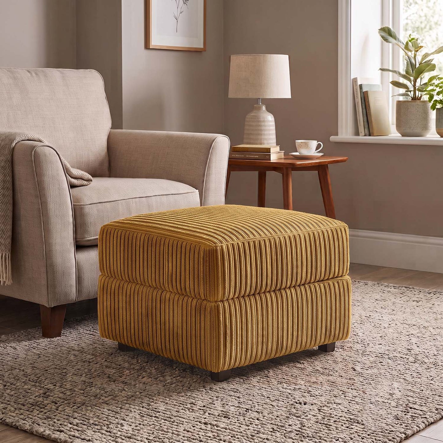Luxor / Ferguson / Delta Jumbo Cord Footstool