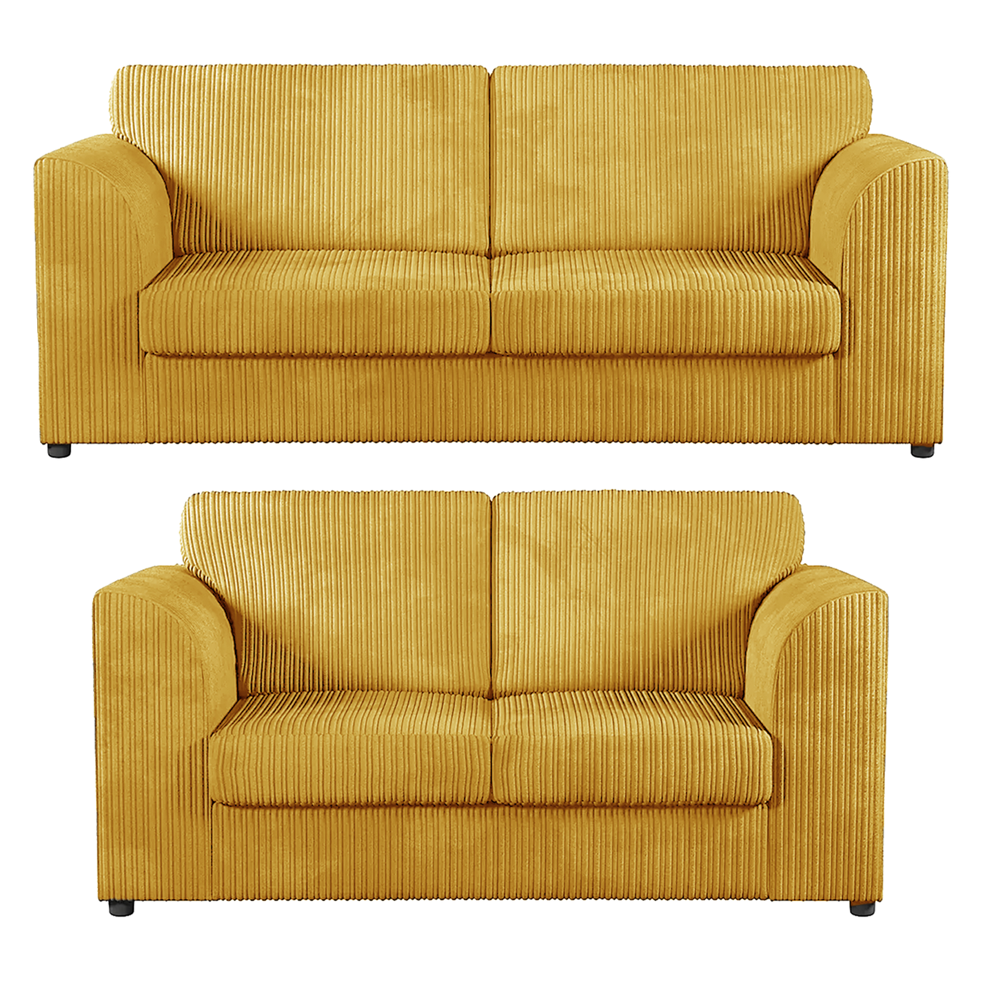 Luxor Full Jumbo 3 + 2 Seater Sofa Set – Full Back