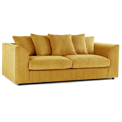 Luxor Full Jumbo Cord 3 Seater - Scatter Back