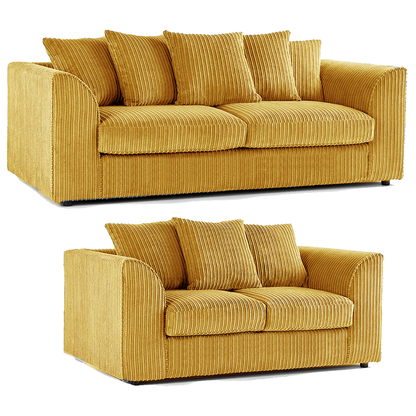 Luxor Full Jumbo 3 + 2 Seater Sofa Set - Scatter Back