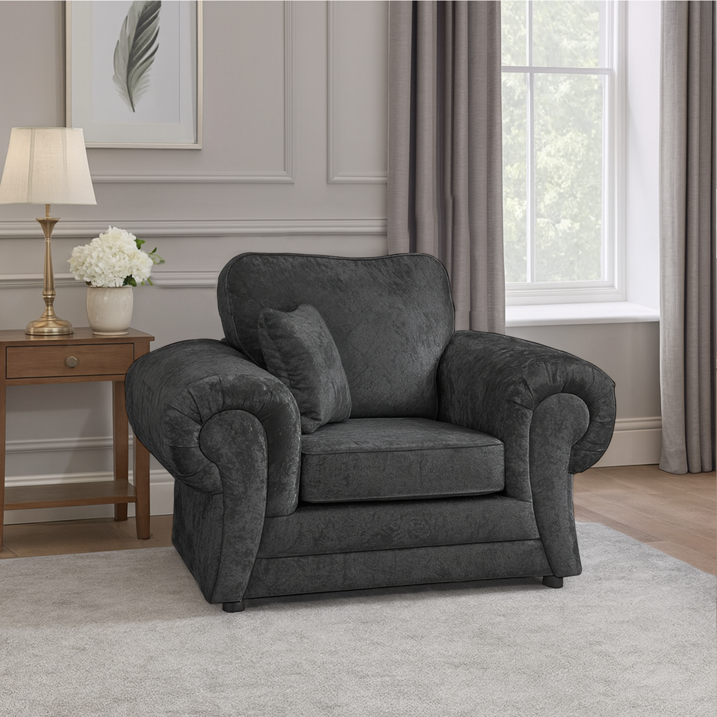 Chelsea Crushed Velvet Armchair