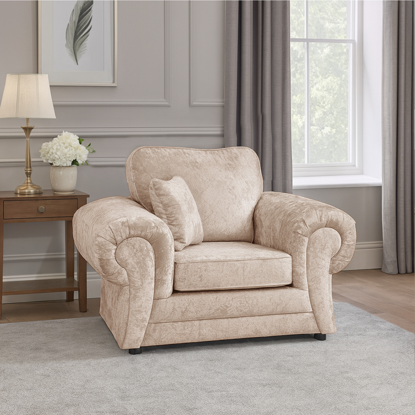 Chelsea Crushed Velvet Armchair