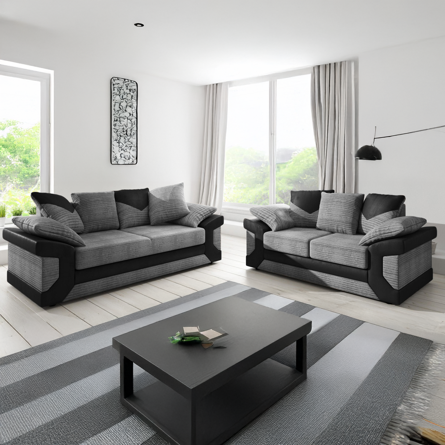 Dino Mixed Fabric Sofa Suite