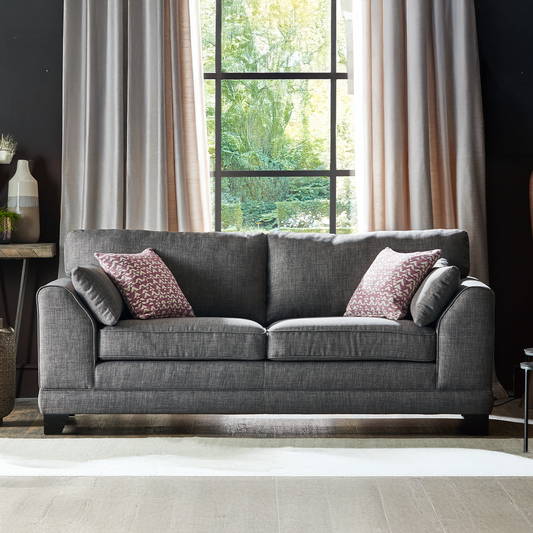 Hilliard Fullback Fabric 3 Seater Sofa