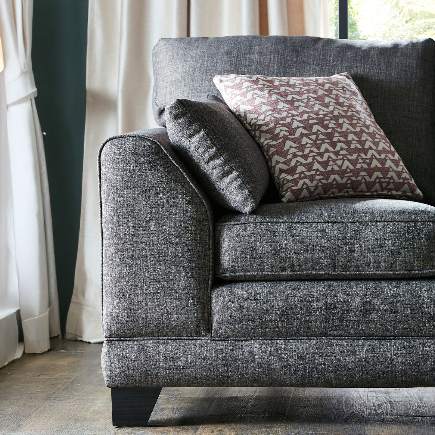 Hilliard Fullback Fabric 3 Seater Sofa