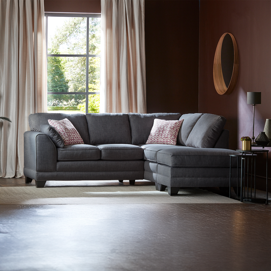Hilliard Fullback Fabric 4 Seater Corner Sofa