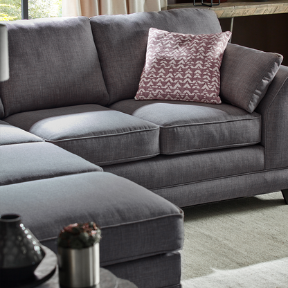 Hilliard Fullback Fabric 4 Seater Corner Sofa