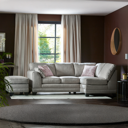 Hilliard Fullback Fabric 4 Seater Corner Sofa