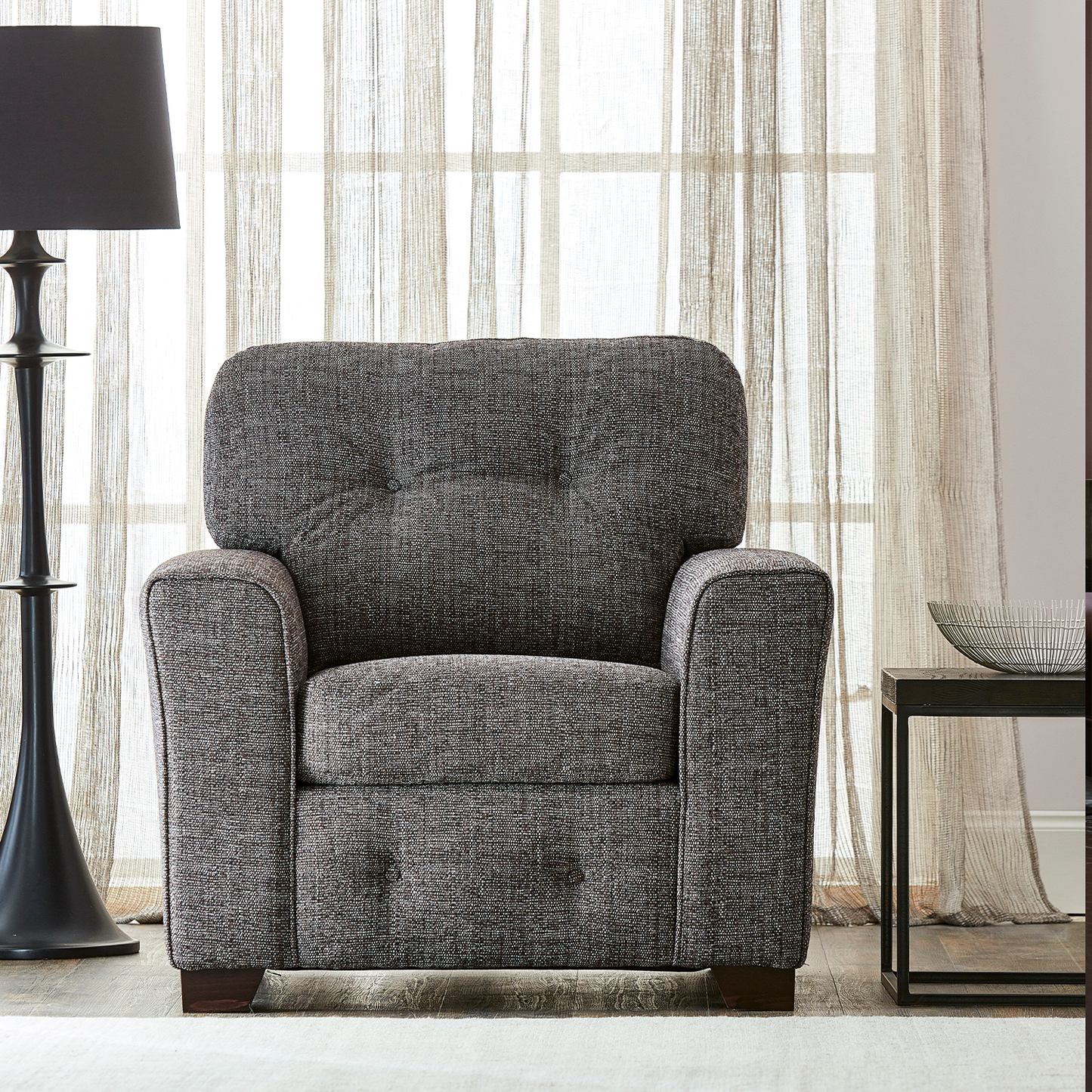 Hartley Fullback Tufted 3 Piece Sofa Suite