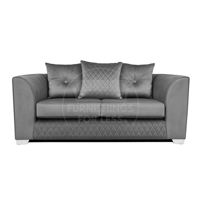 Victoria Plush Velvet 2 Seater Sofa