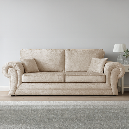 Chelsea Crushed Velvet Full Back Sofa Suite