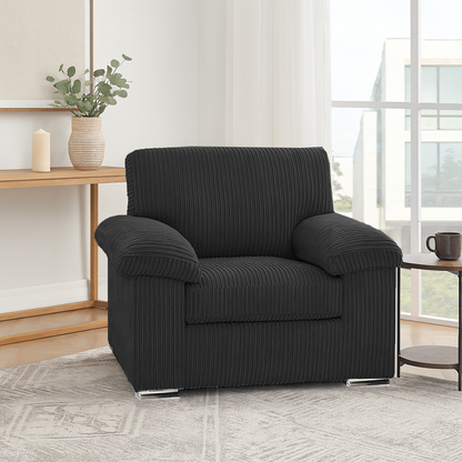 Delta Full Jumbo Cord Single Seater Armchair