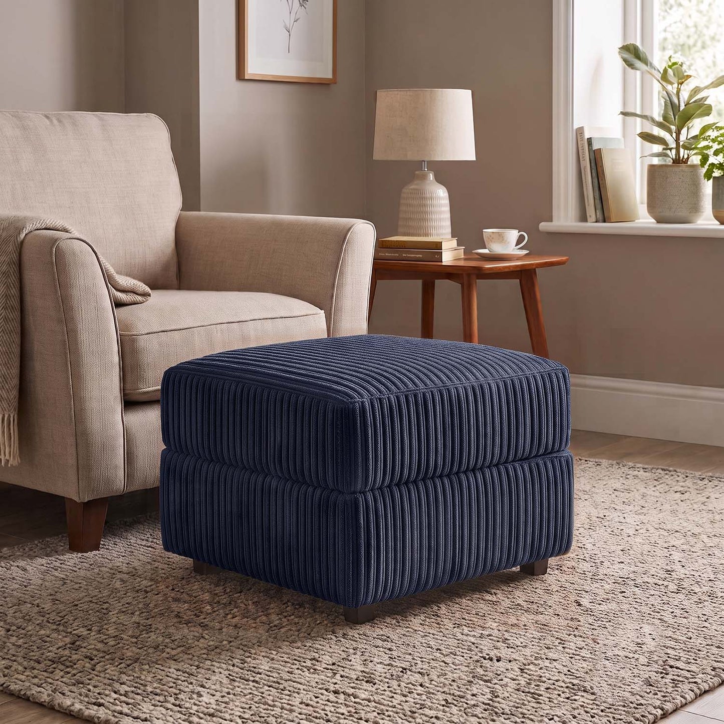 Luxor / Ferguson / Delta Jumbo Cord Footstool