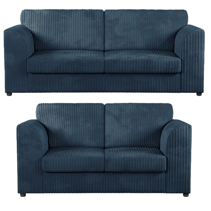 Luxor Full Jumbo 3 + 2 Seater Sofa Set – Full Back