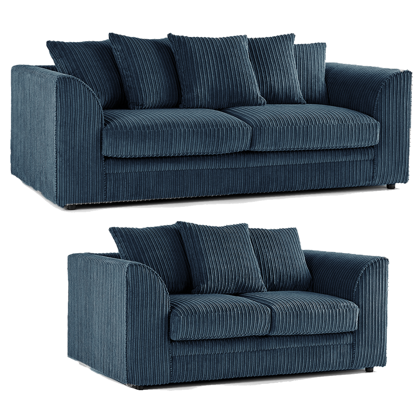 Luxor Full Jumbo 3 + 2 Seater Sofa Set - Scatter Back