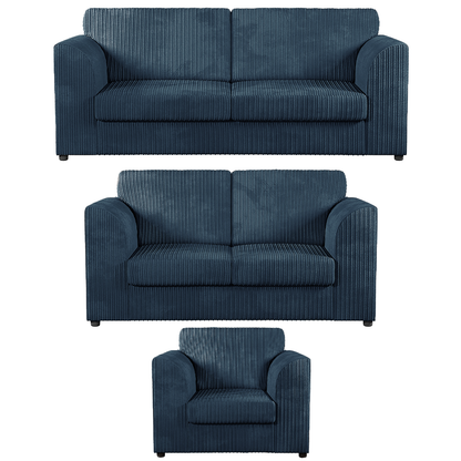 Luxor Full Jumbo Cord 3 Piece Suite - Full Back