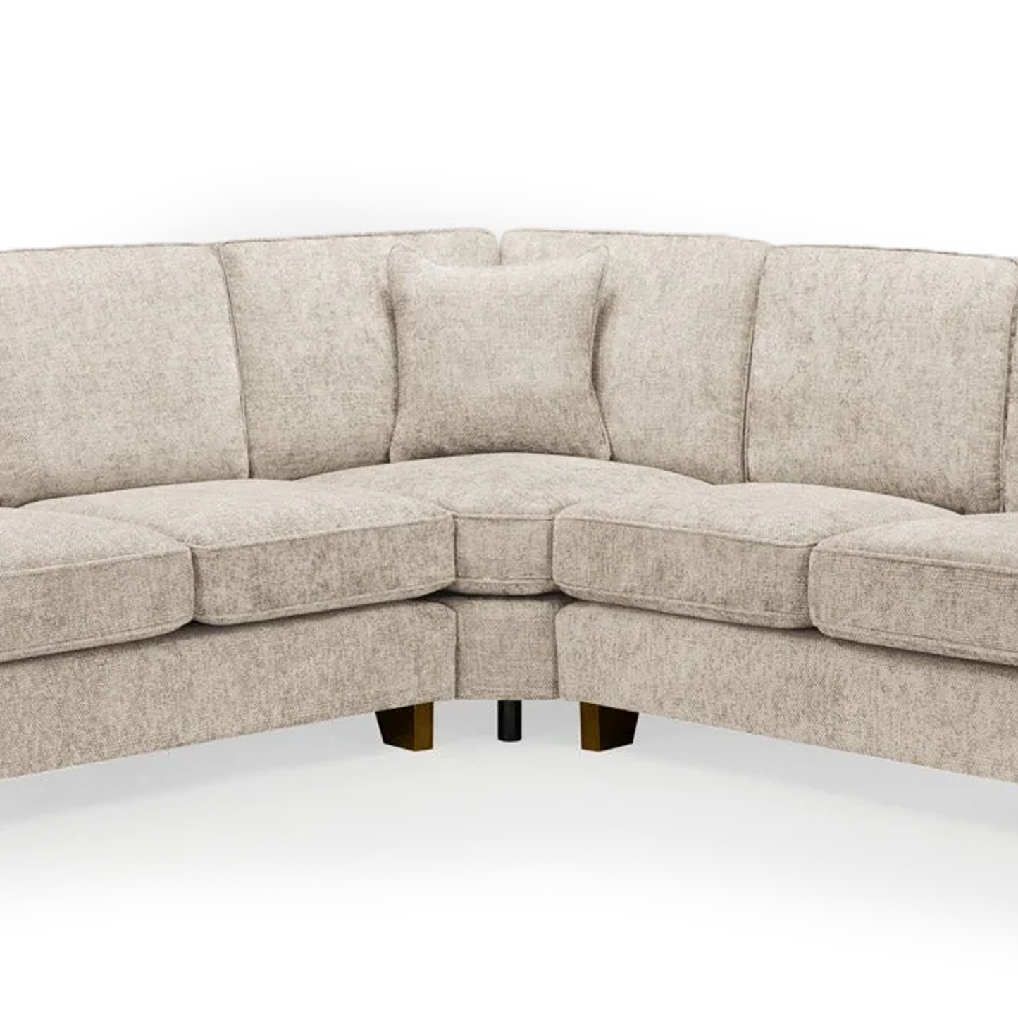 Nebraska Beige 5 Seater Corner Sofa Full Back