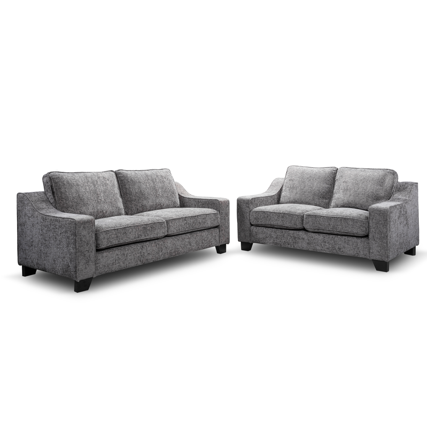 Nebraska Slate Grey 3 + 2 Sofa Suite